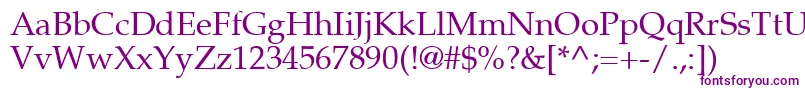 Шрифт Palton – фиолетовые шрифты на белом фоне
