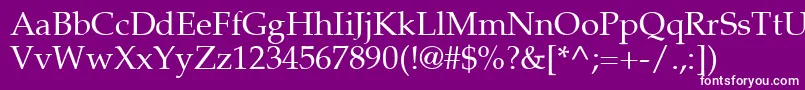 フォントPalton – 紫の背景に白い文字