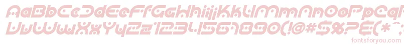 SfplanetaryorbiterBoldital Font – Pink Fonts on White Background