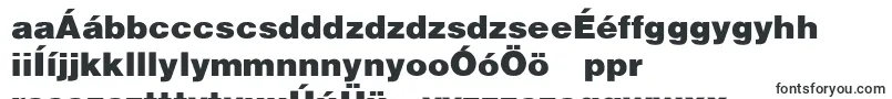 HalvorsonBlakSemibld-fontti – unkarilaiset fontit
