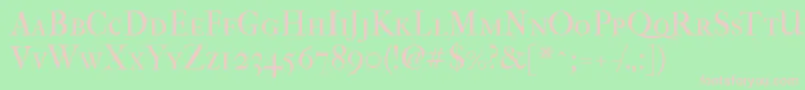 Imfefcsc28p Font – Pink Fonts on Green Background