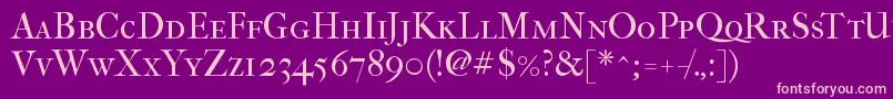 Imfefcsc28p Font – Pink Fonts on Purple Background