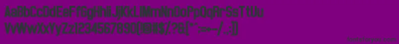 NoasarckLargo Font – Black Fonts on Purple Background