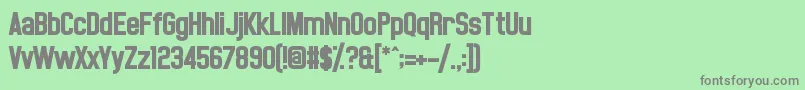 NoasarckLargo Font – Gray Fonts on Green Background