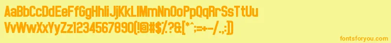 More about NoasarckLargo Font NoasarckLargo Font – Orange Fonts on Yellow Background