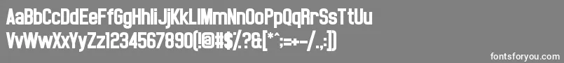 NoasarckLargo Font – White Fonts on Gray Background