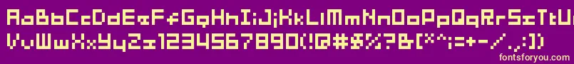 04b 03b  Font – Yellow Fonts on Purple Background