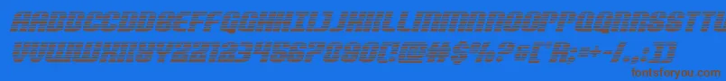 Nightwraithgradital Font – Brown Fonts on Blue Background