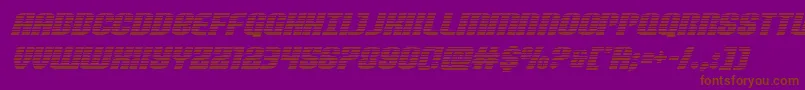 Fonte Nightwraithgradital – fontes marrons em um fundo roxo