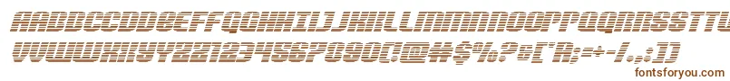 Шрифт Nightwraithgradital – коричневые шрифты на белом фоне