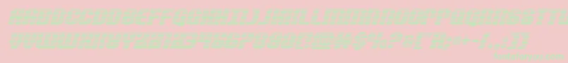 fuente Nightwraithgradital – Fuentes Verdes Sobre Fondo Rosa