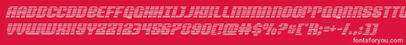 Nightwraithgradital Font – Pink Fonts on Red Background