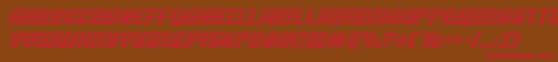 Nightwraithgradital Font – Red Fonts on Brown Background