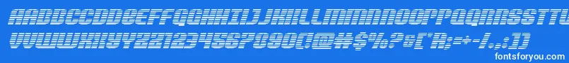 Nightwraithgradital Font – White Fonts on Blue Background