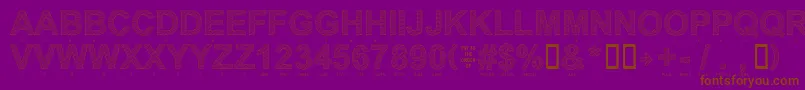 Więcej informacji o czcionce Secure22a Czcionka Secure22a – brązowe czcionki na fioletowym tle