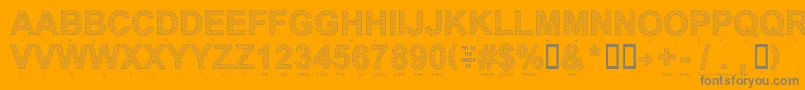 Подробнее о шрифте Secure22a Шрифт Secure22a – серые шрифты на оранжевом фоне