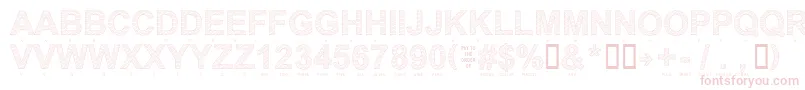 Secure22a Font – Pink Fonts on White Background