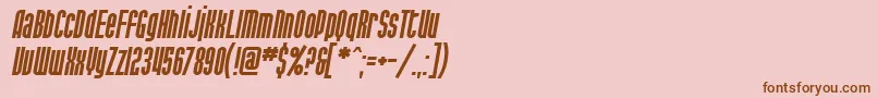 SfPortMckenzieItalic Font – Brown Fonts on Pink Background