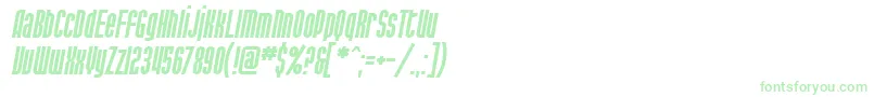 SfPortMckenzieItalic Font – Green Fonts on White Background