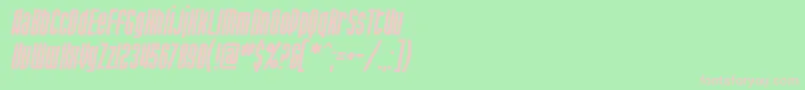 SfPortMckenzieItalic Font – Pink Fonts on Green Background