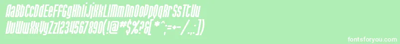 SfPortMckenzieItalic Font – White Fonts on Green Background