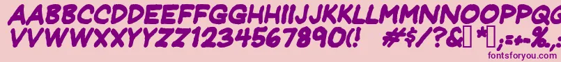 Jeffpbdi Font – Purple Fonts on Pink Background