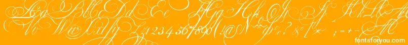 EkaterinaVelikayaOne Font – White Fonts on Orange Background