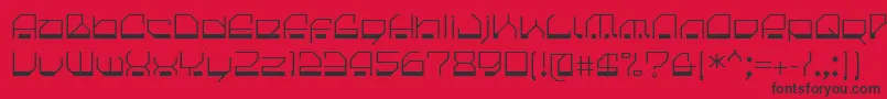 CilicaSpore Font – Black Fonts on Red Background