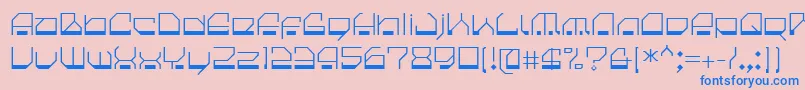 CilicaSpore Font – Blue Fonts on Pink Background