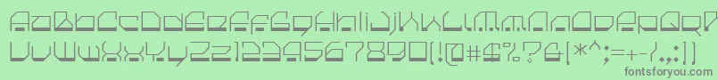 CilicaSpore Font – Gray Fonts on Green Background