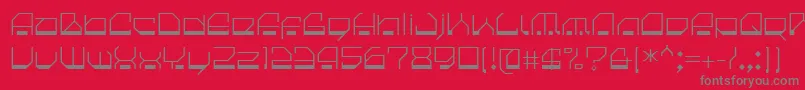 CilicaSpore Font – Gray Fonts on Red Background
