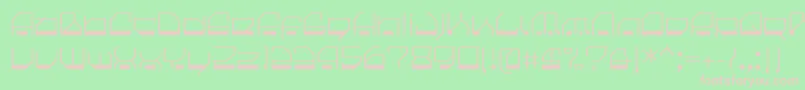 CilicaSpore Font – Pink Fonts on Green Background