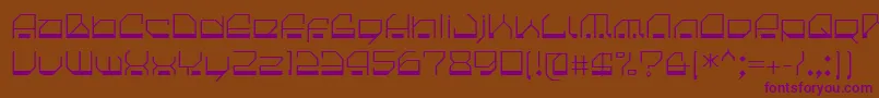 CilicaSpore Font – Purple Fonts on Brown Background