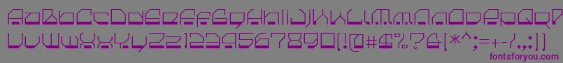 CilicaSpore Font – Purple Fonts on Gray Background