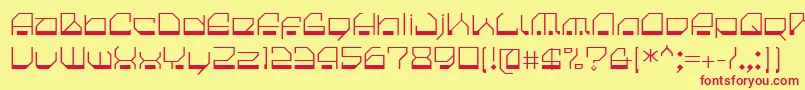 CilicaSpore Font – Red Fonts on Yellow Background