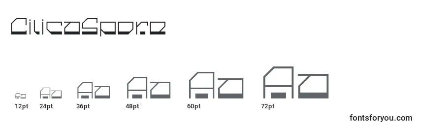 CilicaSpore Font Sizes
