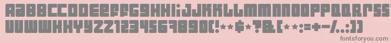 Industb Font – Gray Fonts on Pink Background