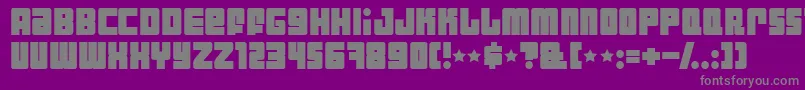 Industb Font – Gray Fonts on Purple Background