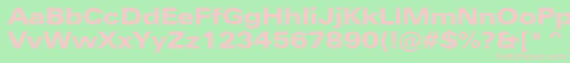 Ft41Black Font – Pink Fonts on Green Background