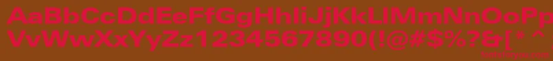 Ft41Black Font – Red Fonts on Brown Background