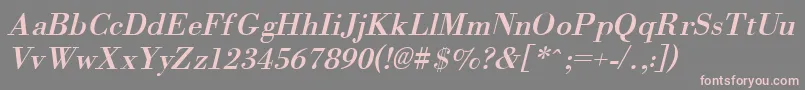 OrgreaI Font – Pink Fonts on Gray Background