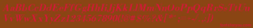 OrgreaI Font – Red Fonts on Brown Background