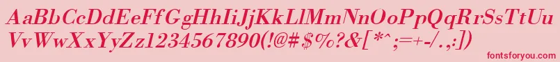 OrgreaI Font – Red Fonts on Pink Background