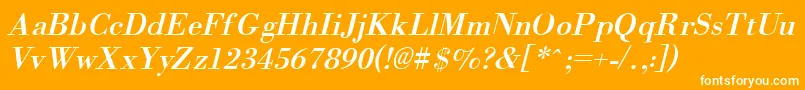 OrgreaI Font – White Fonts on Orange Background