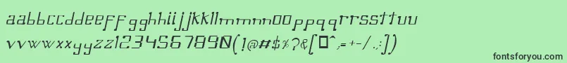 fuente OmellonsLightitalic – Fuentes Negras Sobre Fondo Verde