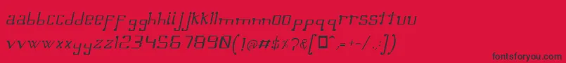 fuente OmellonsLightitalic – Fuentes Negras Sobre Fondo Rojo