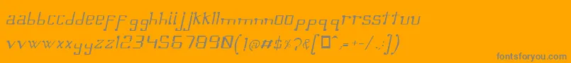 Шрифт OmellonsLightitalic – серые шрифты на оранжевом фоне