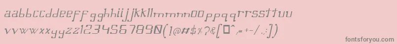 fuente OmellonsLightitalic – Fuentes Grises Sobre Fondo Rosa