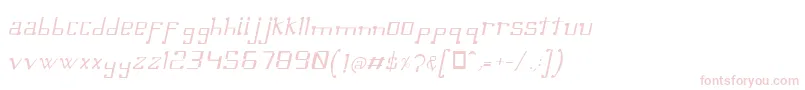 Шрифт OmellonsLightitalic – розовые шрифты на белом фоне