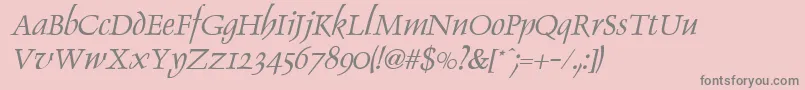 More about DolphinItalic Font DolphinItalic Font – Gray Fonts on Pink Background